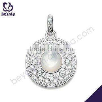 Hot design charming jewelry 925 sterling silver gemstone pendant quantum pendant price in india