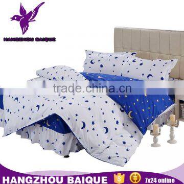 Wholesale Moon Star Bedding Sets Polyester Bed Skirt Queen