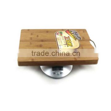 bamboo cutting board with steel handle