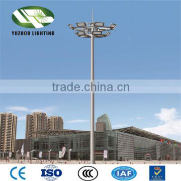 100W Led lamp street light galvanized powder coated pole 15M high outdoor street light