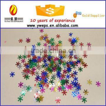 Wholesale colorful snowflake model sequins
