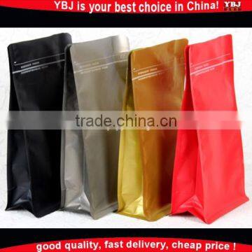 reusable 8/eight sides seal bag stand up foodpackaging bag