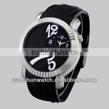 Analog 3atm water resistant rubber 2016 silicon quartz wrist watch
