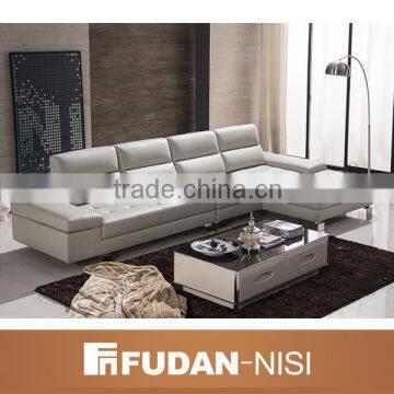 New Style Indoor Furniture Leather Corner Sofa Set Designs 2016 photo-3