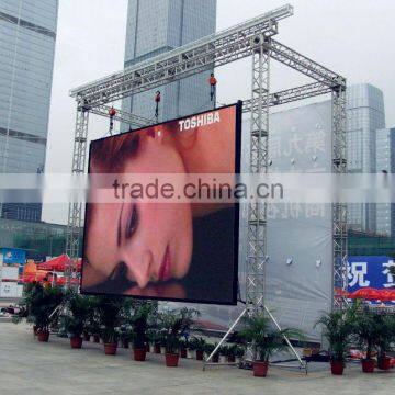 Alibaba express P10 smd outdoor rental led screen 640x640 die casting cabinet aluminum