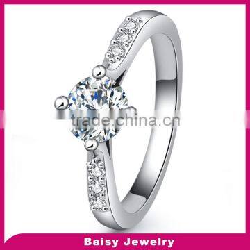 wholesale Fashion love style Jewelry diamond 925 sterling silver antique ring