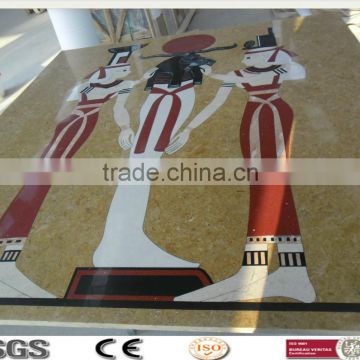 WT-34 China High Quality Egypt style Water Jet Marble Floor Patterns