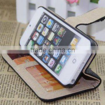 New!!! beatifull popular PU case flip Top Case For Iphone 4 4S/5