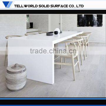 Artificial marble made high glossy latest design high class dining table