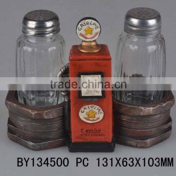 Antler Polyresin Salt Pepper Shaker Holder photo-2