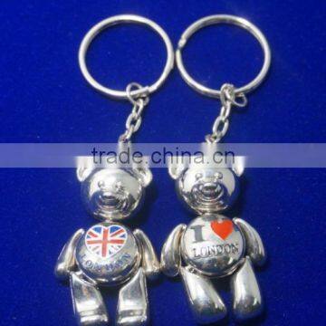 "I love London" bear couple toy cute design keychain