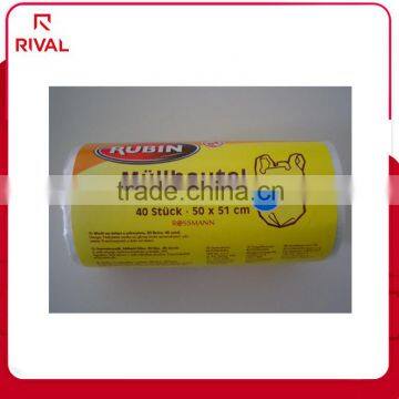 Customized Plastic Drawstring Garbage Bag on Roll With With Germany Production Line photo-6