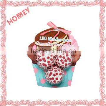 150 Pcs Cupcake Case Liners Baking Paper Dessert Cups