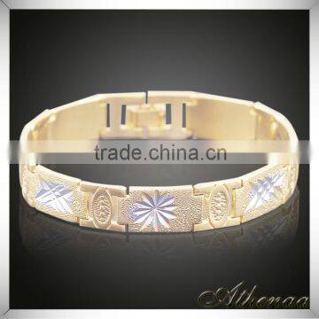 Yiwu Jewelry Wholesale Brass Fashion Bracelet Gold Hand Chain Fashion Design