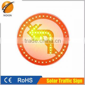 Road Safety Warning Signs Solar Power Led Warning Light