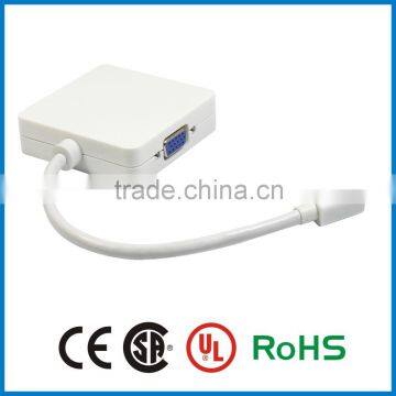 APBG High Quality Mini Displayport Male to Hdmi Dvi Vga Female Mini dp Displayport to Hdmi Dvi Vga 3 in 1 for Macbook photo-3