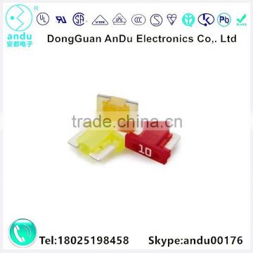 DongGuan supplier:flat foot auto fuse/ middle size auto fuse/short foot auto fuse