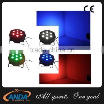 Great Powerful Disco Mini LED Flat Par Light 7*10w RGBW 4 IN 1 LED Par Can Light In Low Price