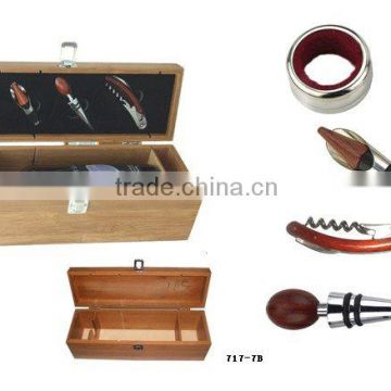 HH717-7B bamboo wine box for 1 bottle