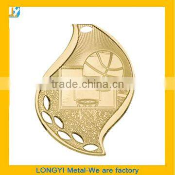 manufacture custom cheap stand basketball medal