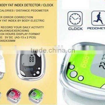 digital pedometer with clock