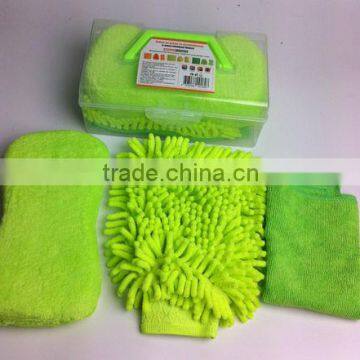 4 pcs car cleaning kit for super market