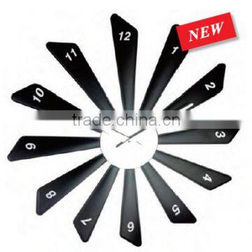 fan shape wall clock