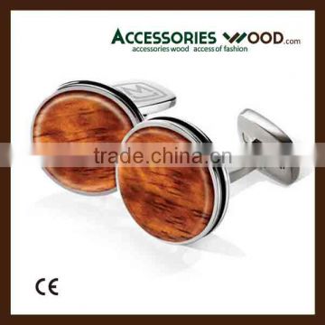 New wood materials for fashion style wooden cufflinks