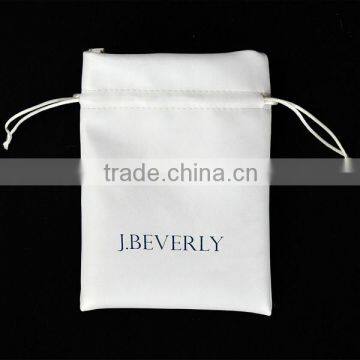 Faux Leather Drawstring Jewelry Pouches Jewelry Bag