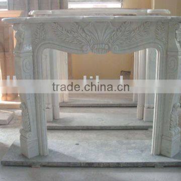 White Marble Fireplace