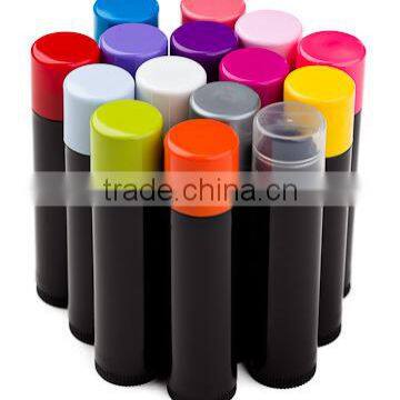 plastic lip balm tube custom color