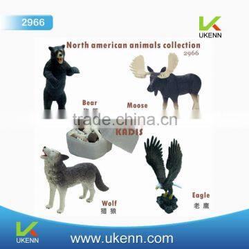 Educational toy gift 3D puzzle toy North American animals collection kids handwork toy