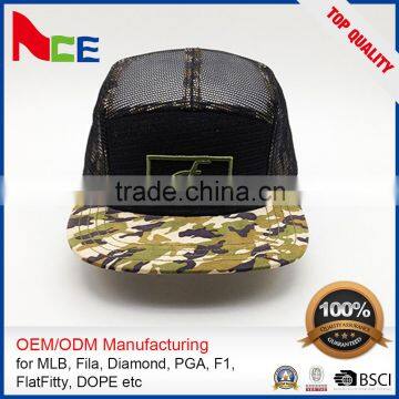 Wholesale 3D Embroidery Logo Custom Camo Trucker Mesh Caps And Hats