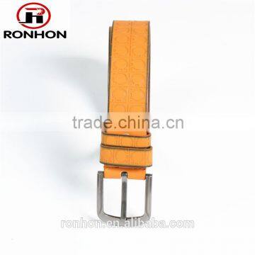 Bright Surface Cow Hide Genuine Leather Belt for Men