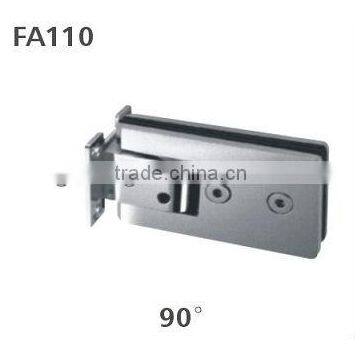 90 Degree Glass to Wall Brass Glass Hinge