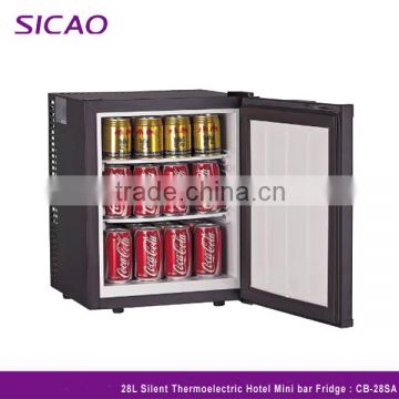 28L Silent Mini Bar Design Portable Mini Fridge for Coca Cola