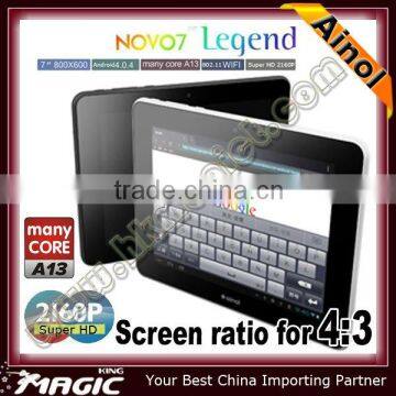 New 7'' Ainol Novo7 Legend cheapest capacitive touch screen tablet pc