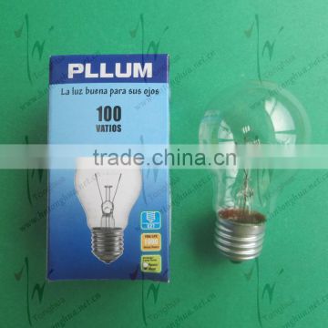 A55 220-240V E27 100W Clear Bulb