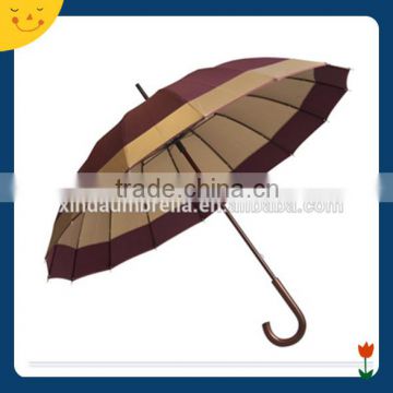 wholesale 8k*63.5cm wooden Straight golf umbrella auto open