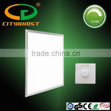 Green Indoor Lighting Fixture Anodized AL Frame 200-240V AC 50,000 Hours LP70 0-10V Dimmable LED Panel 600x600 40W