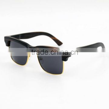 Best Selling half frame Wood Sunglasses Manufacturer