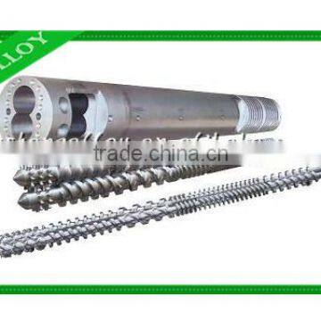 high speed competitive price conical twin screw barrel for plastic extruder