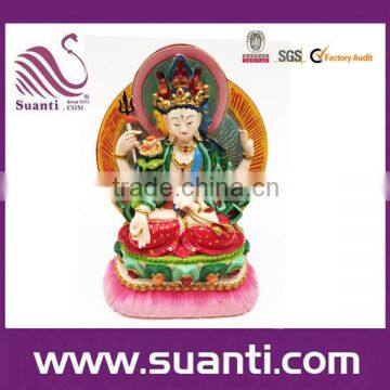 Colour painting Tibet religious statues