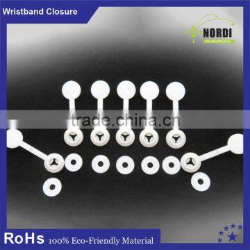 ClosUre fOr Cloth WrisTband,One Way LasHing Plastic BuCkle,plAstic lock wriStband