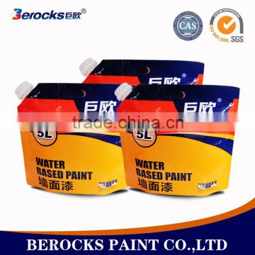 Asian environmental odorless interior wall paint house latex liquid coating