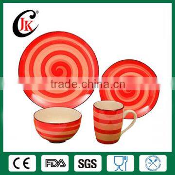 Cheap colorful porcelain wholesale dinner set with nice design