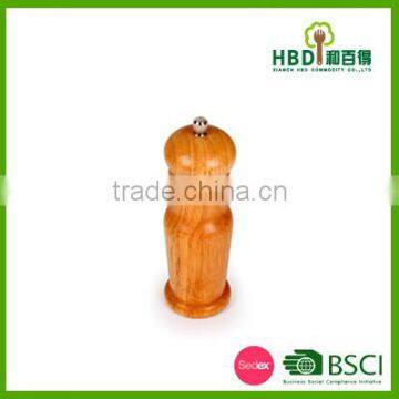 High quality rubber wood pepper mill wholesale