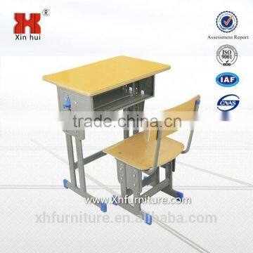 School Furniture Suppliers Single Desk and Chair for Classroom photo-3