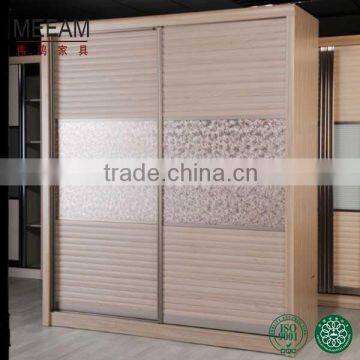 Lacquer/Acrylic door MDF panel 2 sliding door wardrobe bedroom design for sale