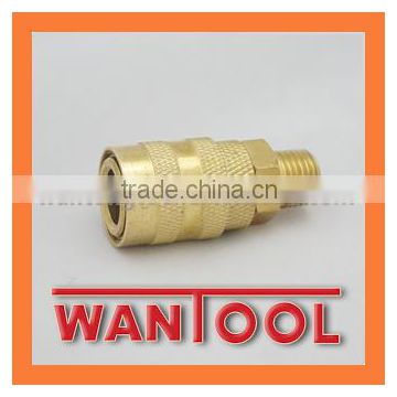 TAIZHOU 1/4body MILTON TYPE STEEL PLATED BRASS MALE COUPLER ADAPTER